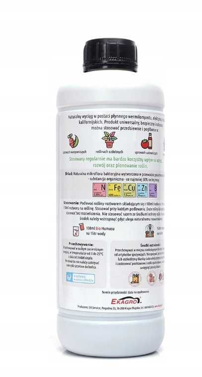 Dżohumus BIOHUMUS nawóz naturalny 100% organiczny 1l,  5l, 10l, 20l