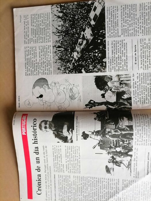Revista MUNDO (España) O 25 de Abril em Portugal e SPÍNOLA