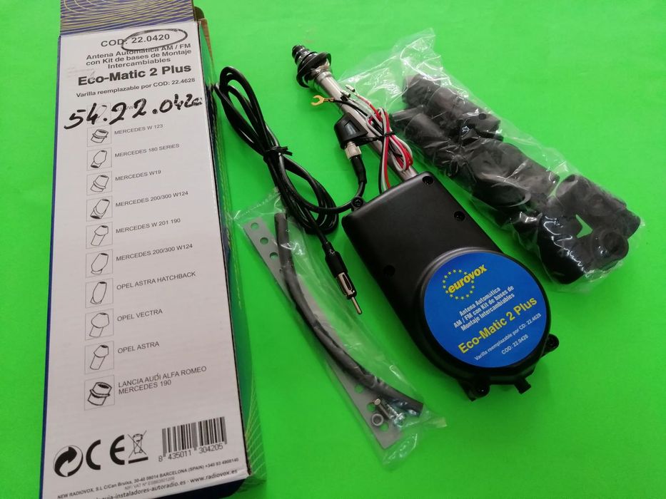 Antena elétrica universal para Mercedes 190 W201 200 W124 Opel Astra Vectra