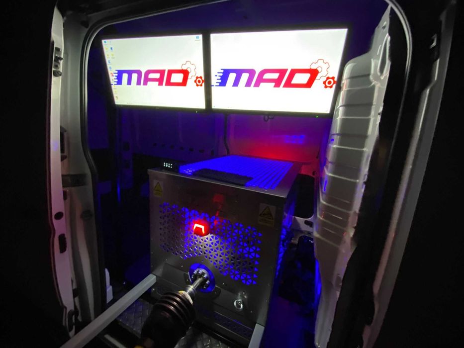 Hamownia do ciągników, hamownia wom MAD 1 PRO v2,  590KM 4900Nm