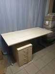 Biurko ikea 160x80 duze szerokie jasne blat biurowy ogromne toaletka