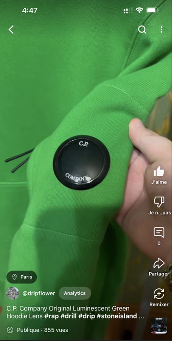 Худи CP Company оригинал Green зеленое