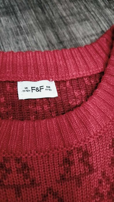 Дитячий новорічний светр F&F з оленем хлопцю дівчині