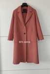 Płaszcz Massimo dutti 34 XS czerwony pomarańczowy wełniany