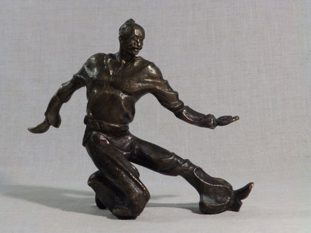 АВТОРСКАЯ скульптура КАЗАК танец Гопак бронза статуэтка СССР