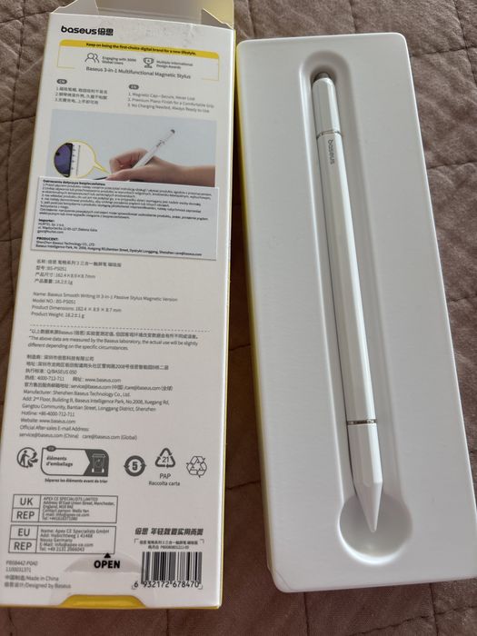 Baseus rysik 3 in 1 Mitlifunctional Magnetic Stylus NOWY