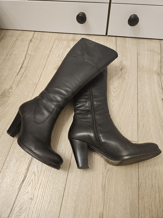 Kozaki r.37 ze skóry naturalnej Lasocki