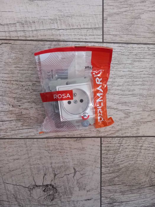 Gniazdo Antenowe ścienne Polmark Rosa BIAŁE