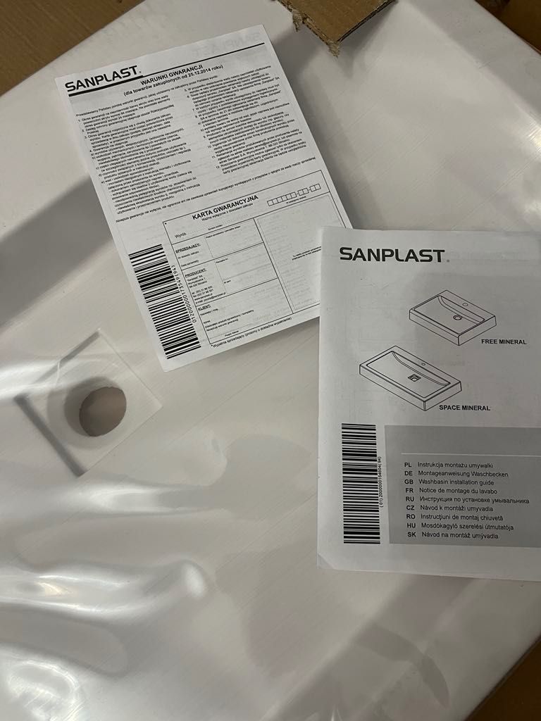 Umywalka nablatowa Sunplast mineral