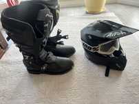Kask L airoh twist 2.0 gogle 100% buty cross forma terrain tx 47r