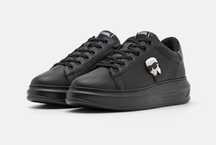 Buty Karl Lagerfeld czarne damskie trampki karl sneakers lagerfeld