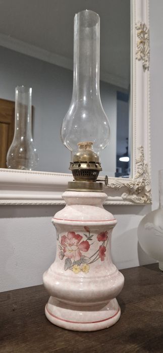 Lampa naftowa Francuska ceramika