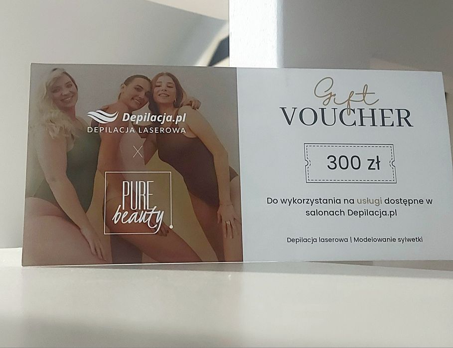 Voucher depilacja.pl 300 zl