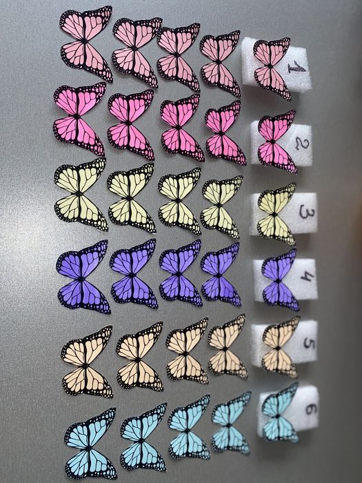 Метелики для букету, бабочки для букета, декор