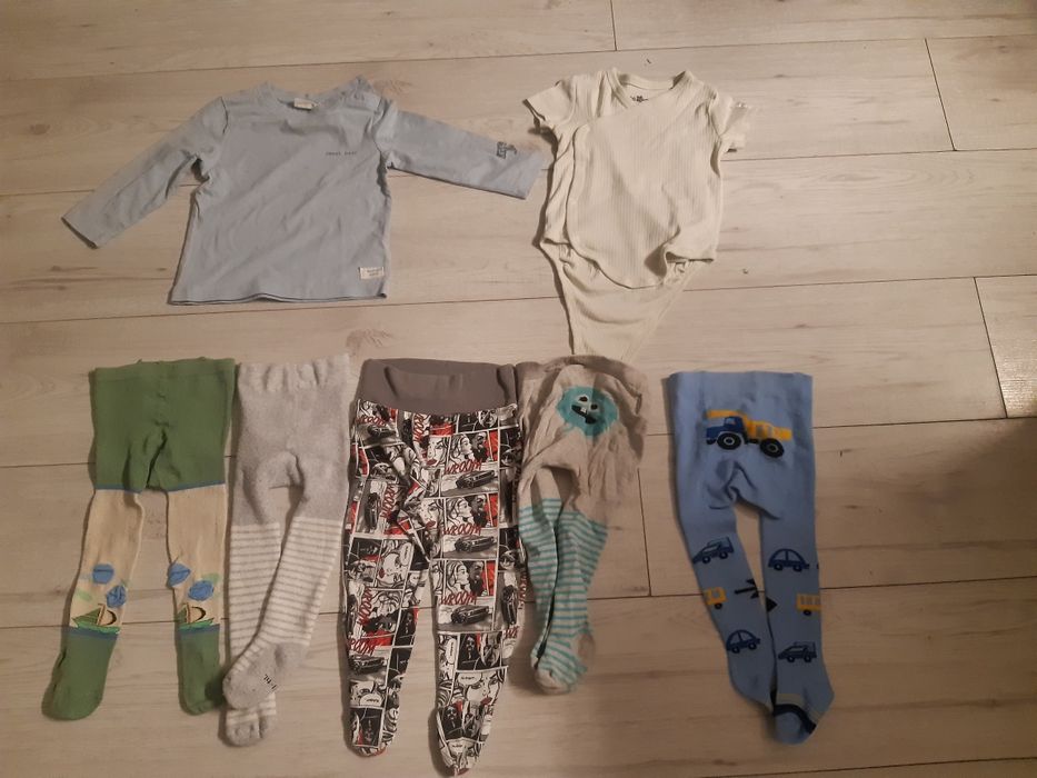 Ubranka dla chlopaka niemowlaka 80