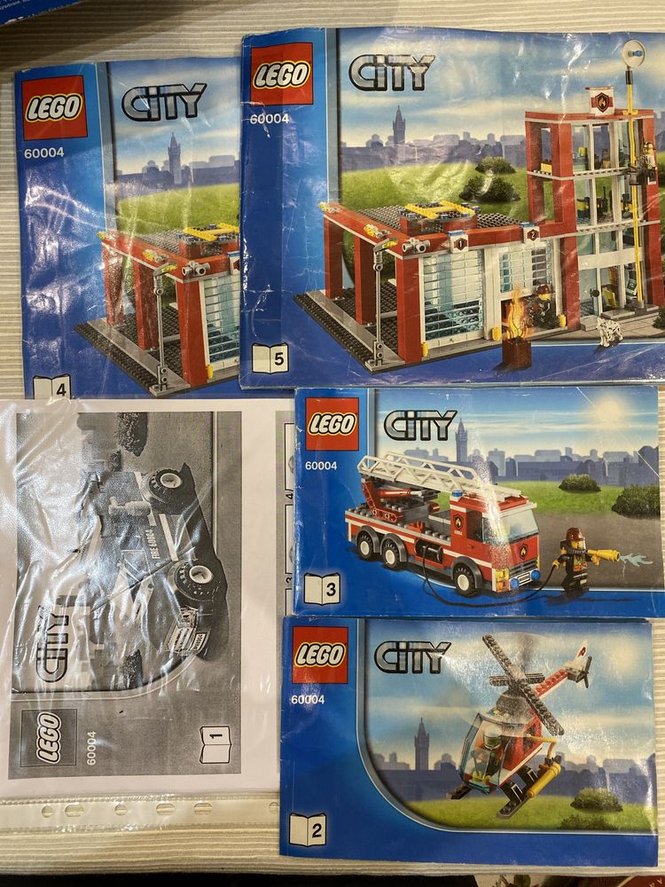 Великий набір Lego 60004 Пожежна станція / Лего Пожарная станция
