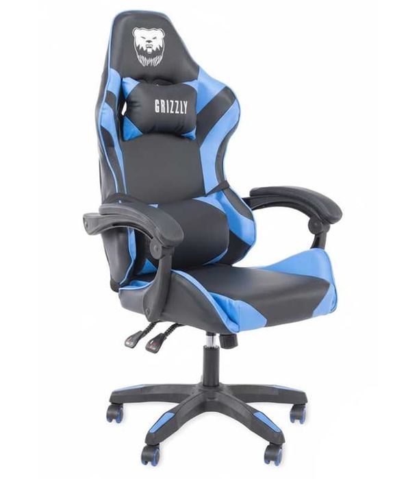 Fotel gamingowy regulowany dla gracza grizzly kubełkowy krzesło