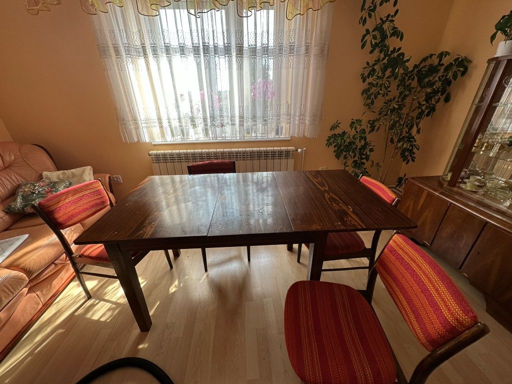 Stół 120/80 + 4 krzesła