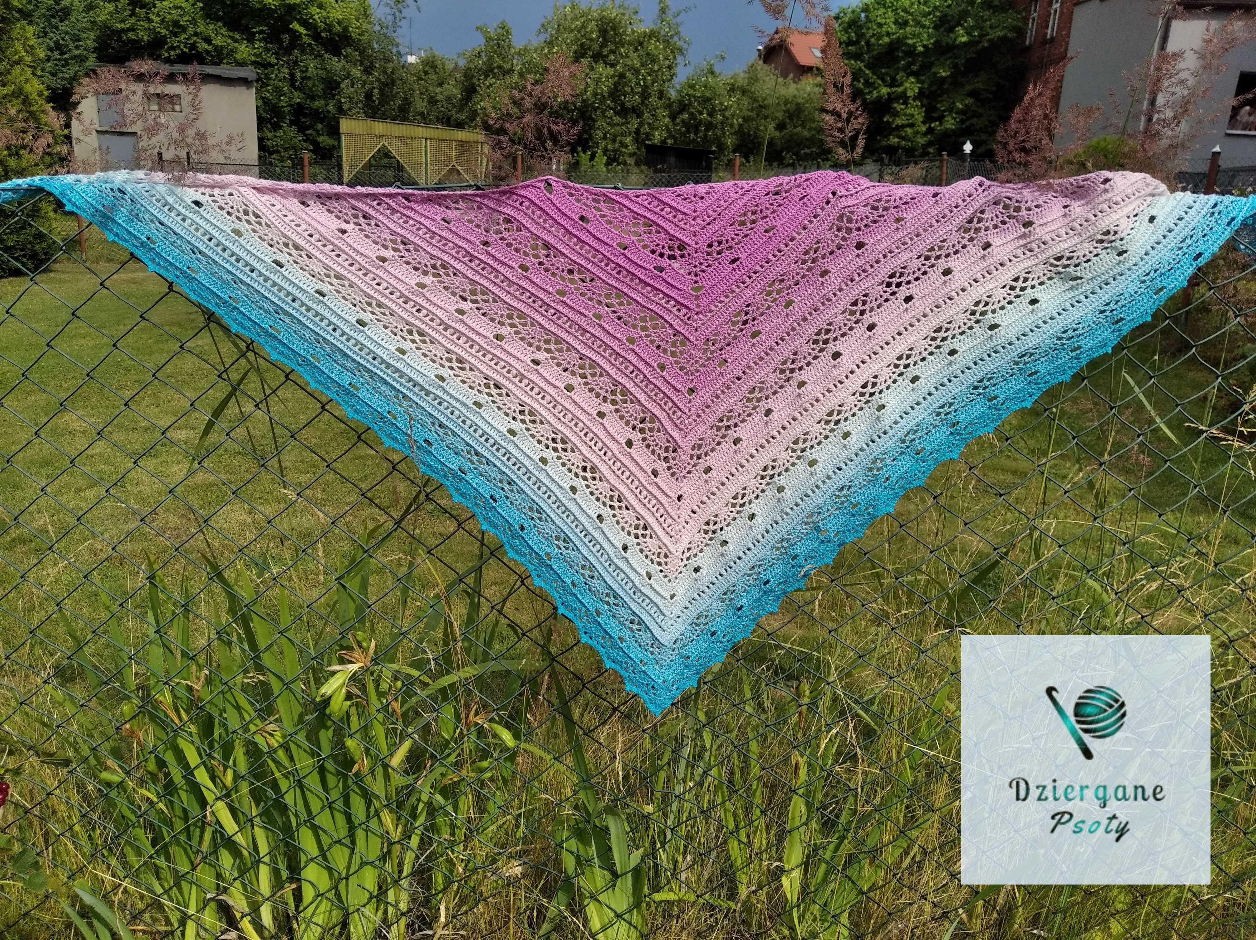 Chusta ręcznie robiona na szydełku - Handmade
