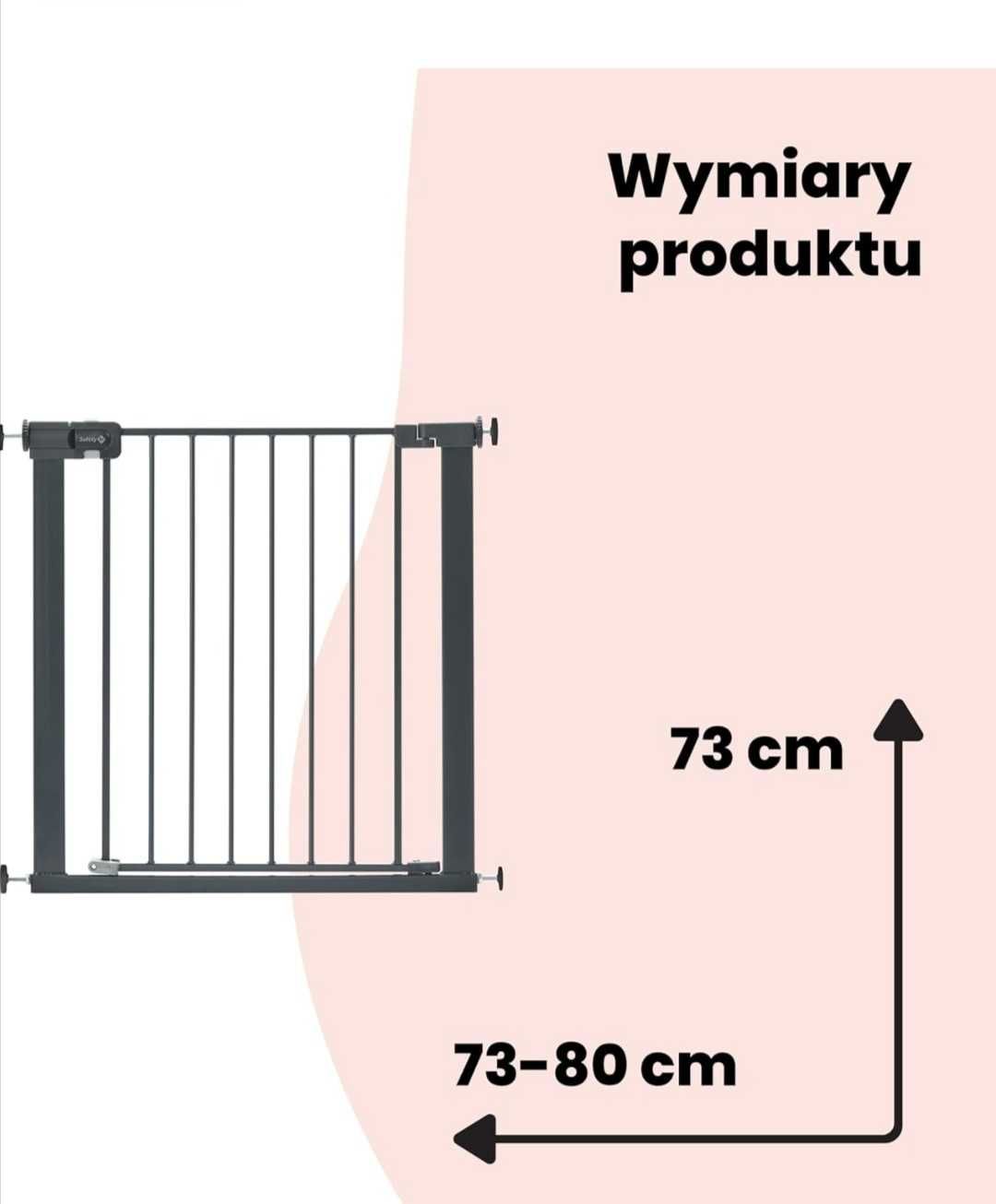 Barierka bramka na schody drzwi Safety