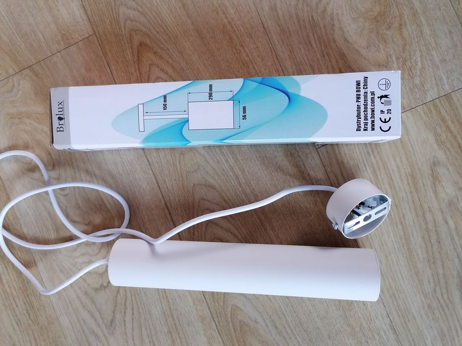 Lampa wisząca sopel biała 30 cm