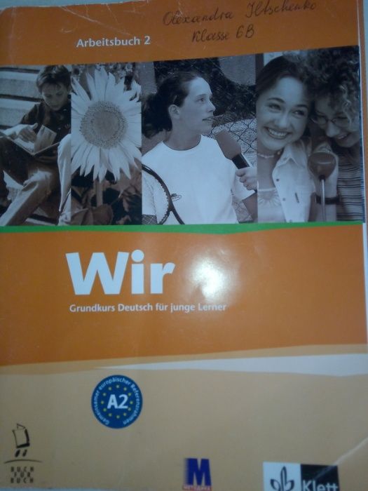 Книга, робочий зошит, диск з німецької WIR Grundkurs Deutsch A2