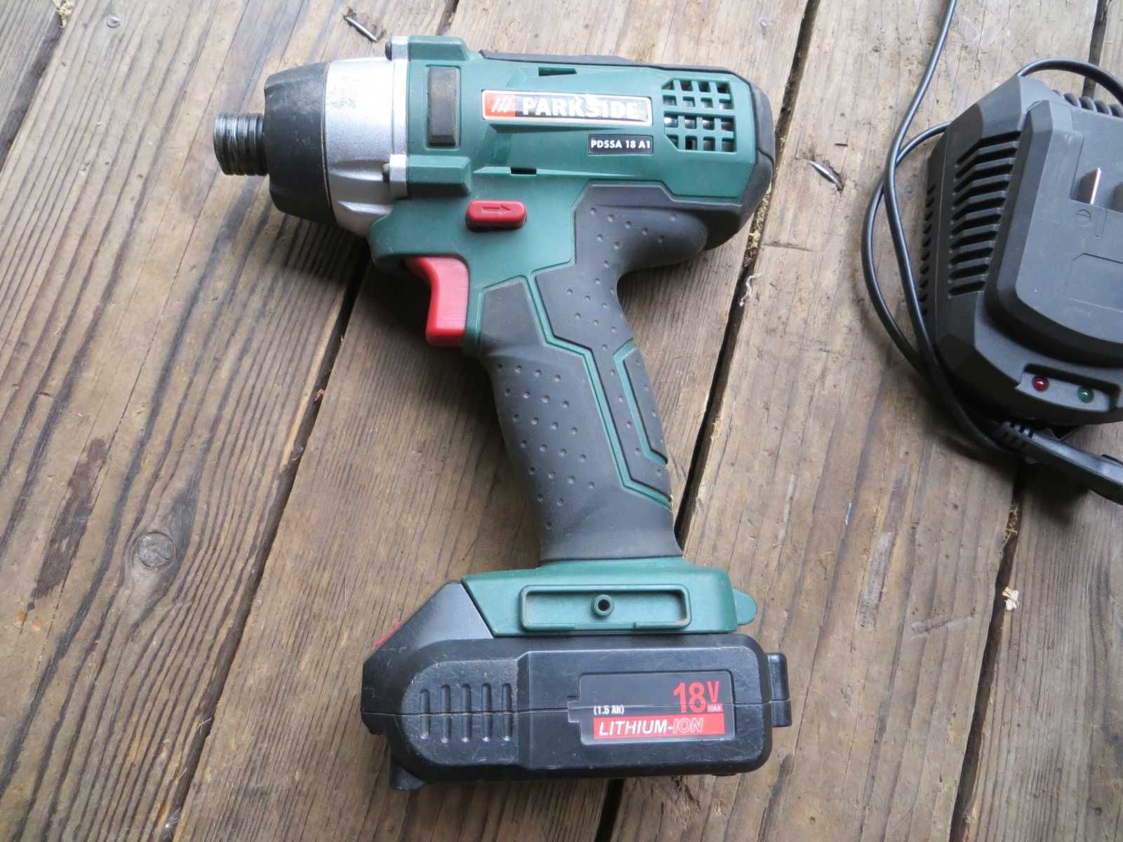 Шуруповерт гайковерт Parkside PDSSA 18 A1 impact повний комплект