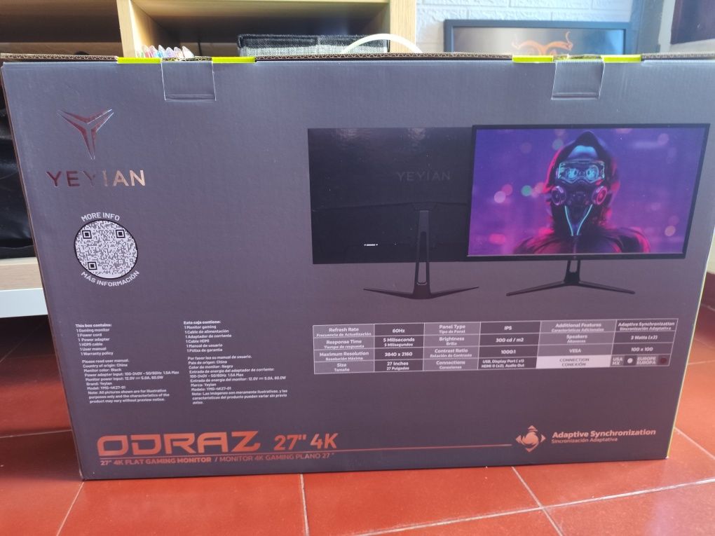 Monitor Gaming Yeyian 4K 27"