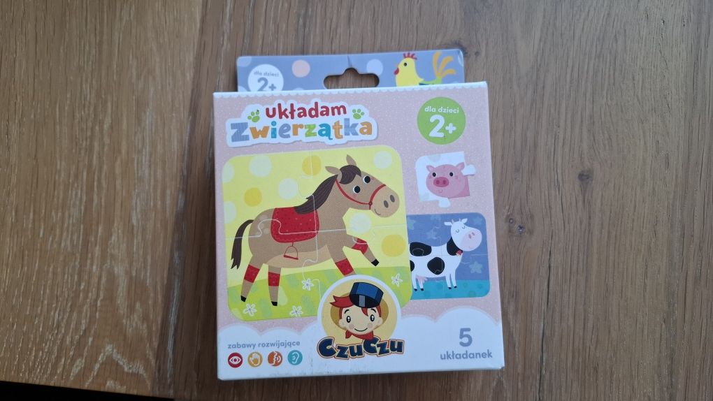 Zestaw gier dla roczniaka 1-2 lata puzzle układank gokii