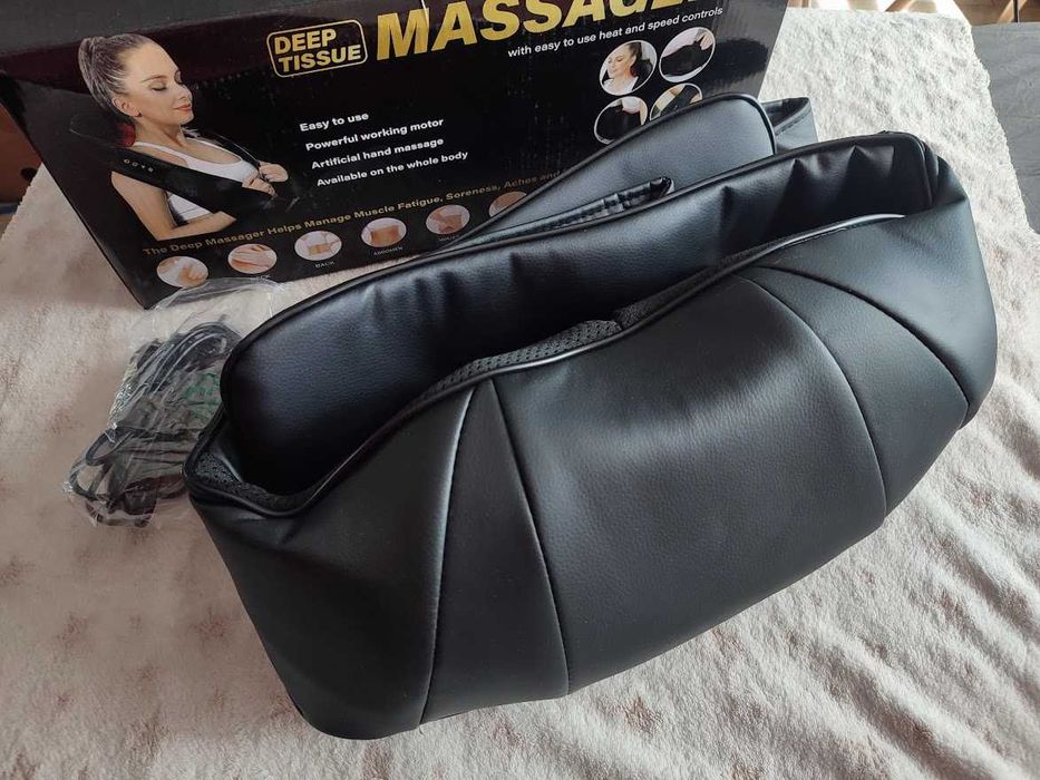 Masażer Do SZyi Karku Ramion Pleców Pas Masujący Grzejący SHIATSU