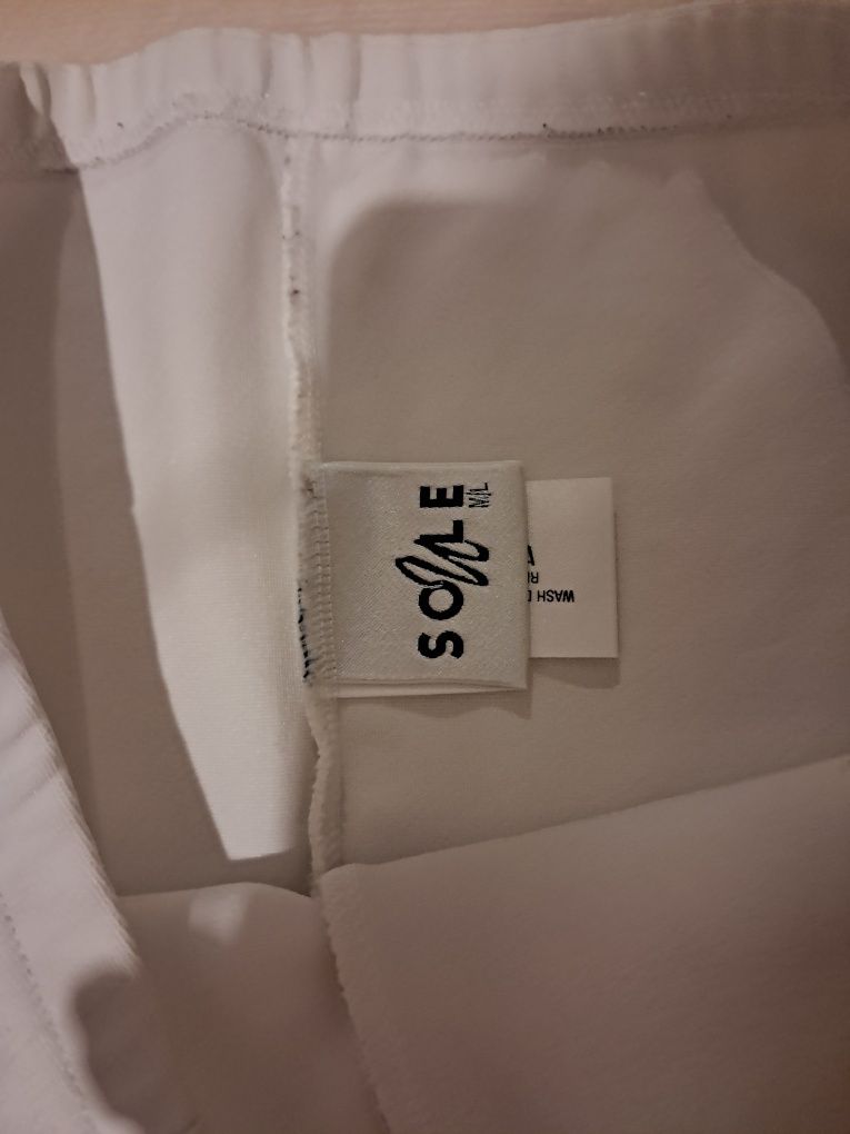 Kolarki gumowane białe