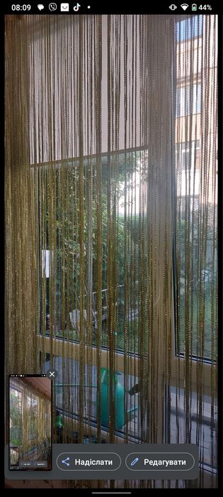 Штори нитки. штори