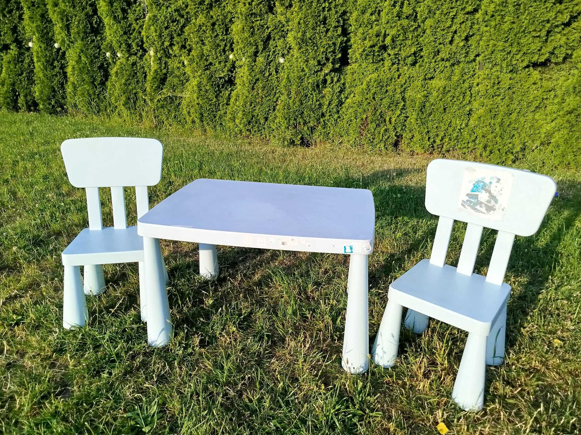 IKEA Mammut stolik + 2 krzesła wysyłka