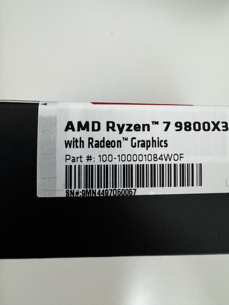 Processador AMD Ryzen 7 9800x3D Selado