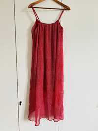 Czerwona sukienka h&m asymetryczna rozm 36