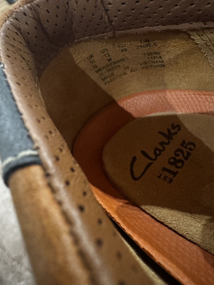 Мокасины Clarks ,размер 46 (30см.) оригинал