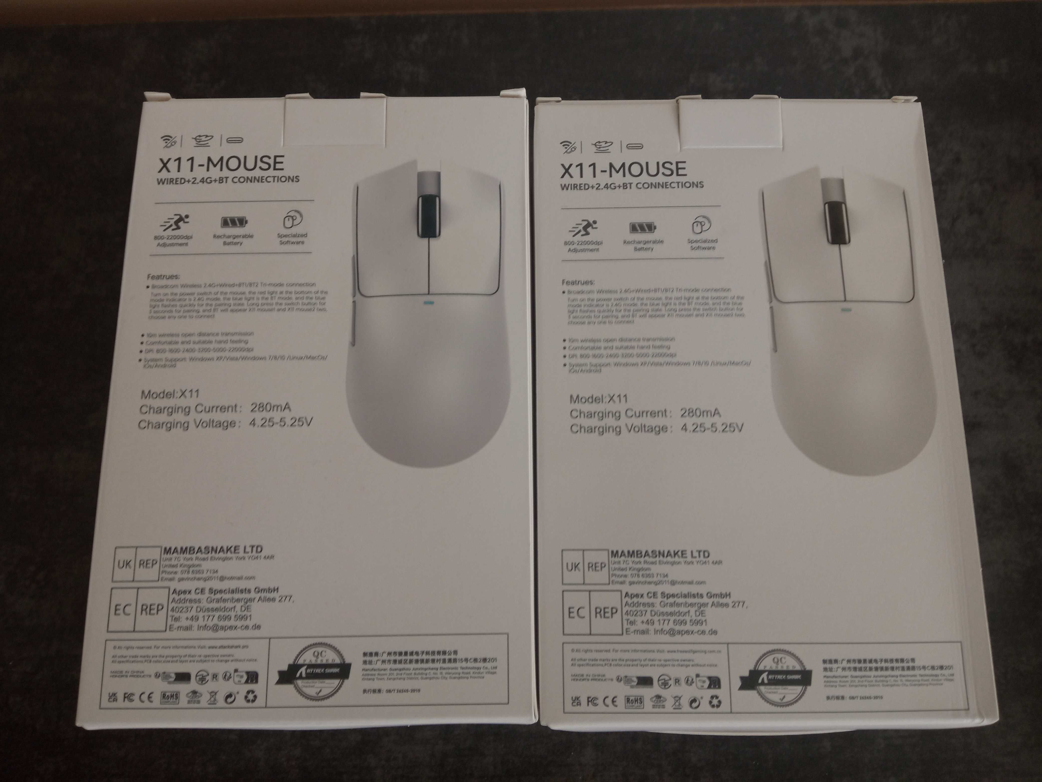 Attack Shark X11 PW3311+Гріпси