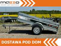 MAZZO DOSTAWA! Przyczepa Top Trailer TT23 MAX 232x131x45cm DMC 750 kg SPAWANA! kat. B, MOCNA!  TOP TRAILER Dostawa Przyczepka 232x131x45cm SPAWANA DMC 750kg