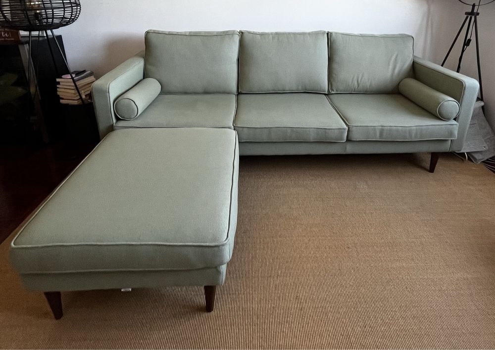 Sofa classico com chaise loungue