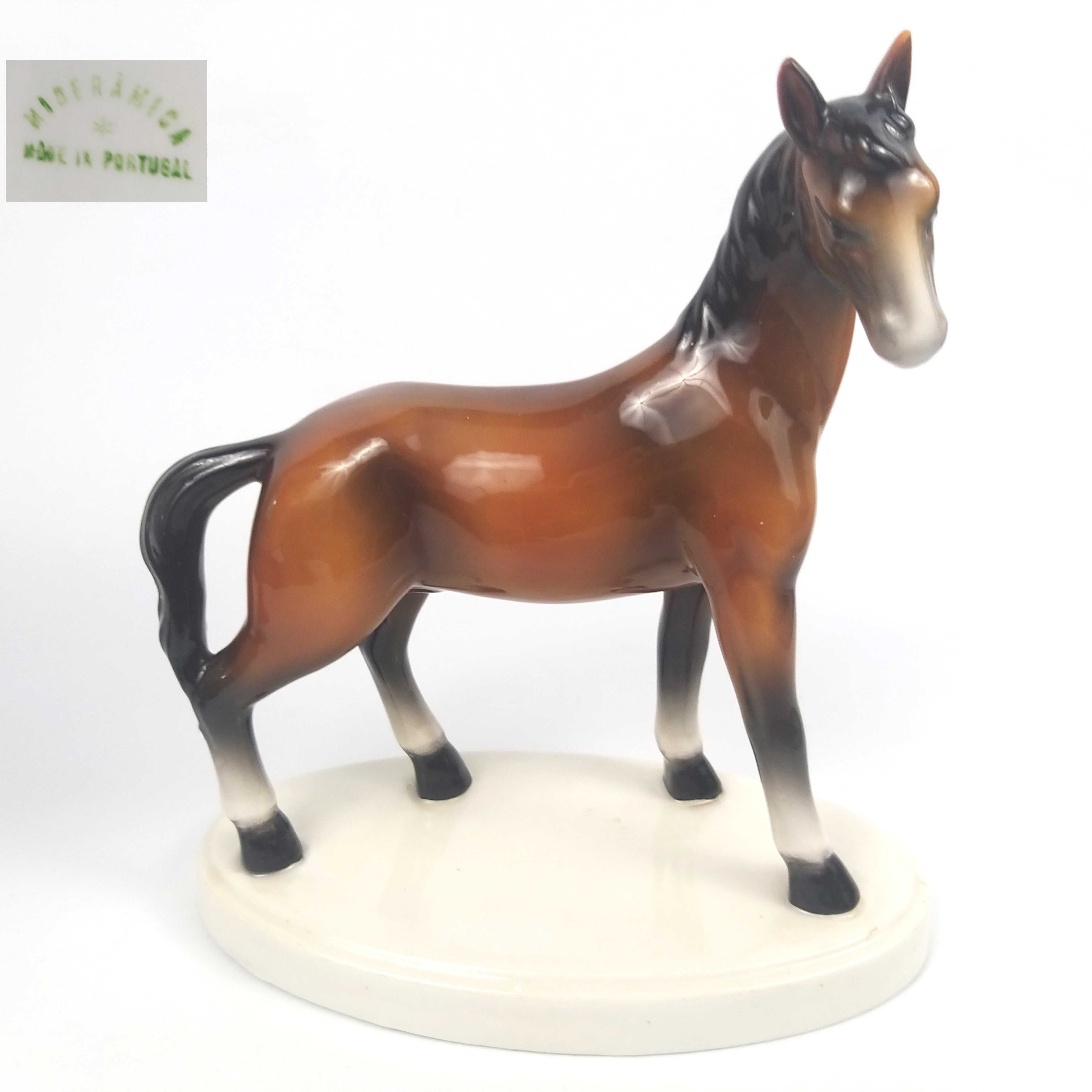 Koń, konik brązowy Mideramica Portugalia lata 50/ 60te wys.17cm