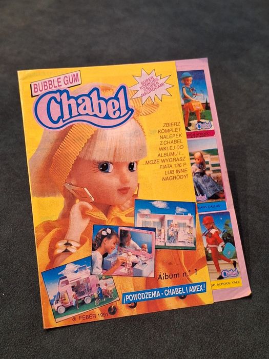 Album z naklejkami Chabel Amex  lata 90 pełen