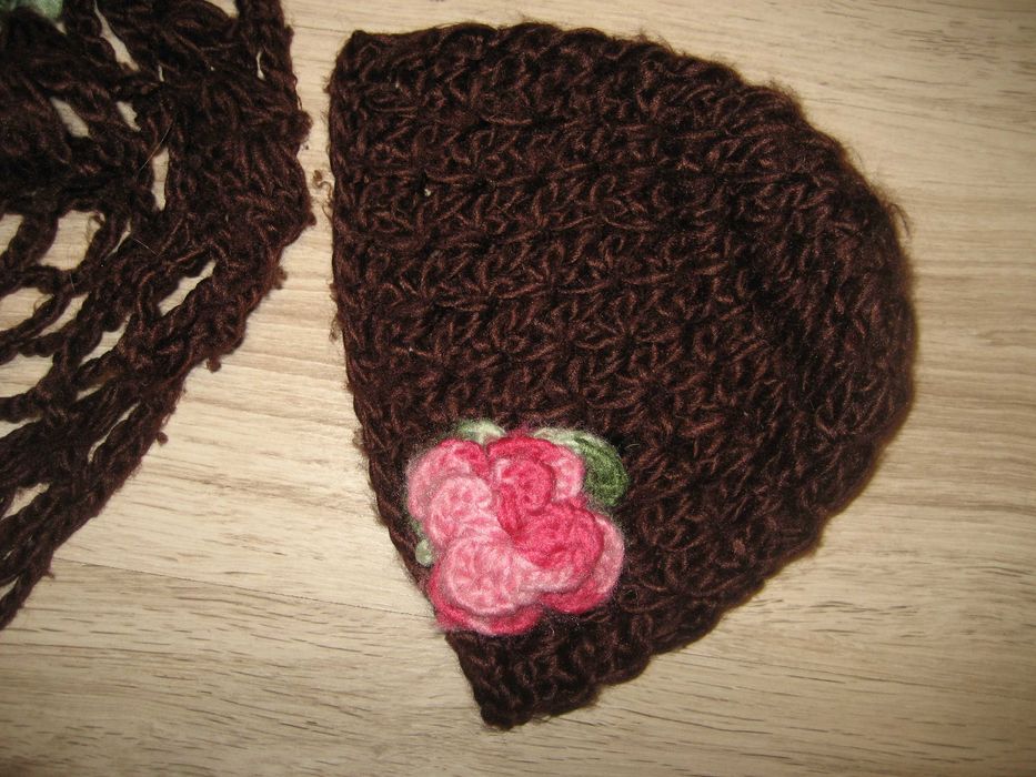 komplet czapka z szalikiem