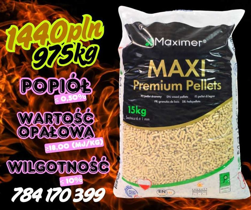 Pellet drzewny Maximer (DINplus ENplus®) Producent