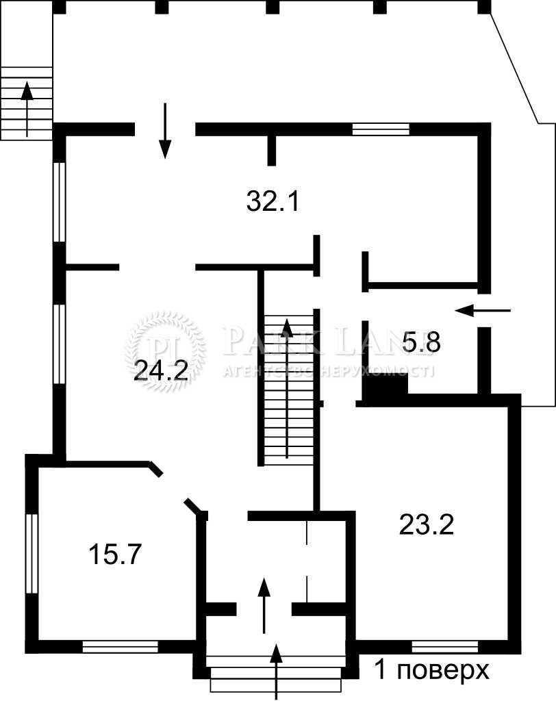 Обухівський, будинок з ремонтом 310м, 34сот, Гусачівка