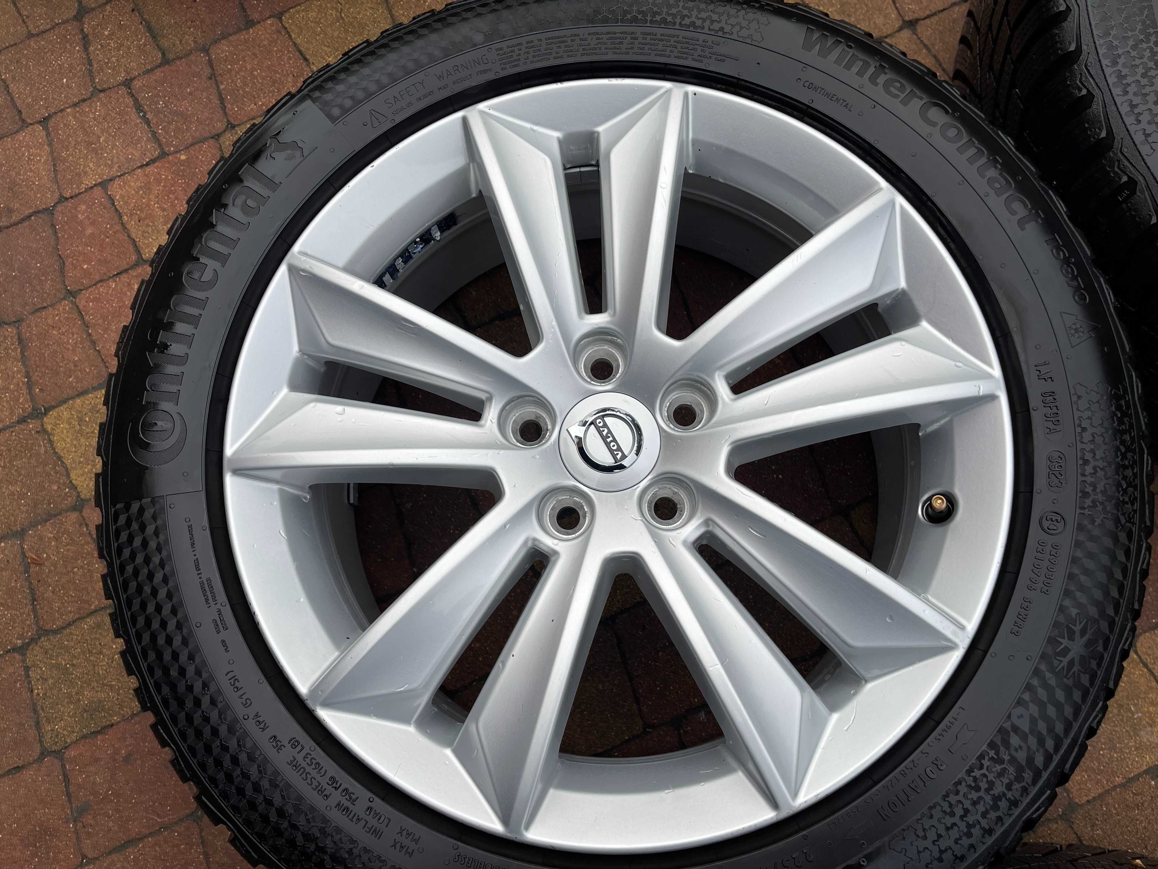 3666. Koła zimowe Volvo S60 V60 II oryginał 5x108 225/50/17 8.5mm 23r