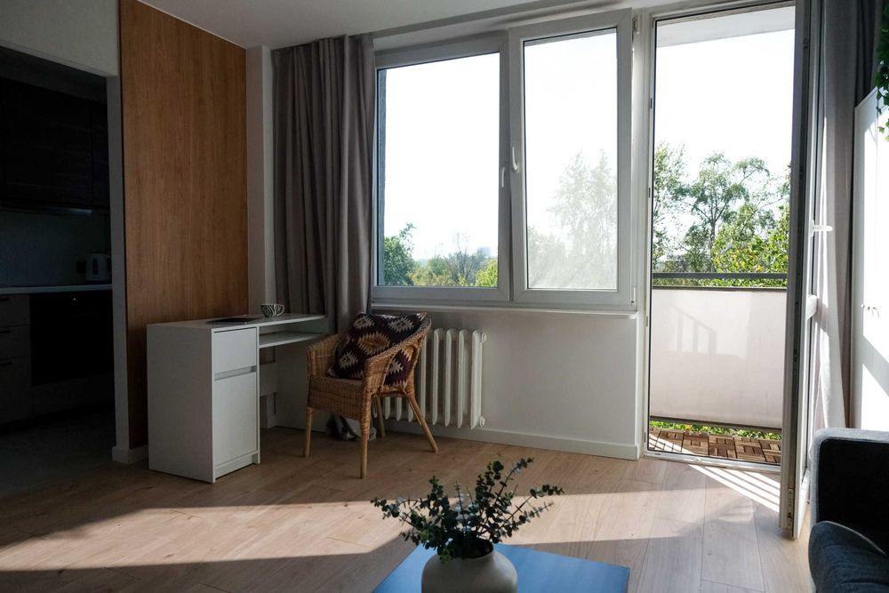 Wynajmę mieszkanie | Warszawa, ul. Ogińskiego | 1 pokój, 4 piętro
