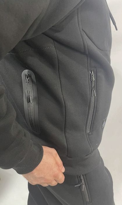 Мужской спортивный костюм Nike зимний теплый на флисе