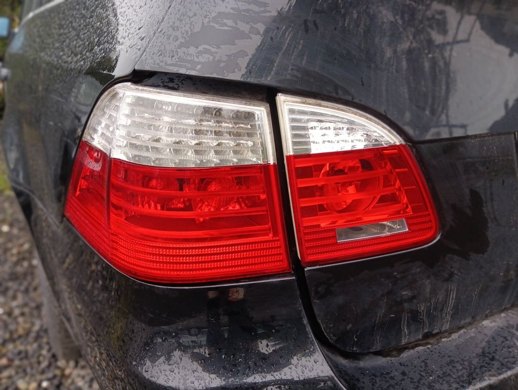 BMW E61 4x lampy tył lift LED + wkłady WTYCZKI I WIAZKA lampa prawa le