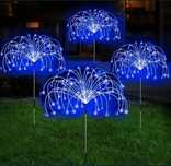 Solarna niebieska lampa do ogrodu dmuchawce, drzewko ledowa na balkon