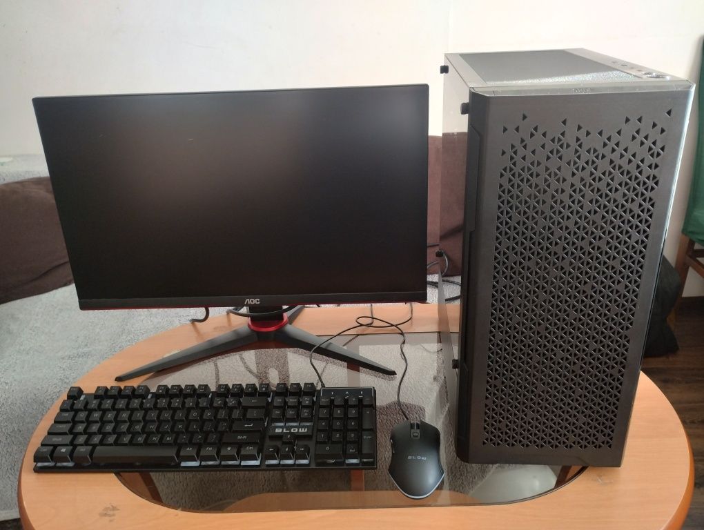 Komputer gamingowy Ryzen 5 5600/Rtx/Nvme/Wi-fi
